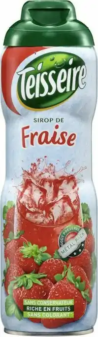 Géant Casino Sirop fraise offre