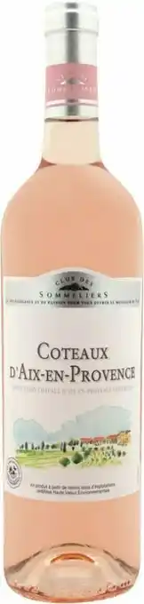 Géant Casino Bon plan sur les côteaux d’aix en provence rose de la marque Club des sommeliers offre
