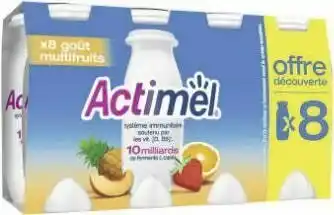 Géant Casino ACTIMEL goût Multifruits offre