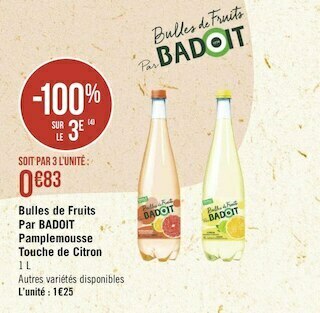 Géant Casino Bulles de Fruits offre