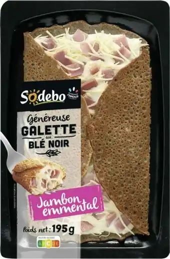 Généreuse Galette au Blé Noir Jambon Emmental
