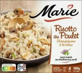 Risotto aux Champignons et Poulet à la Crème surgelé