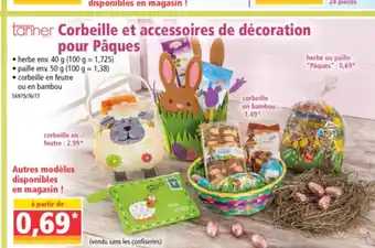 Norma Corbeille et accessoires de décoration pour Pâques offre