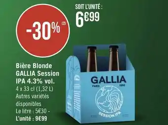 Géant Casino Bière Blonde Session IPA 4.3% vol. offre