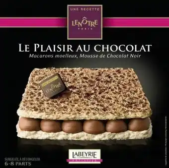 Géant Casino Le Plaisir au Chocolat surgelé Une Recette offre