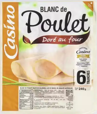 Géant Casino Blanc de poulet offre