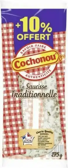 Géant Casino La saucisse sèche courbe traditionnelle offre