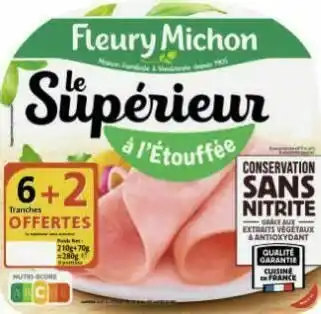 Géant Casino Jambon le Supérieur à l’étouffée offre