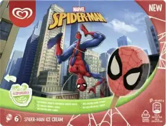 Géant Casino Bâtonnets glacés Spiderman MAX offre