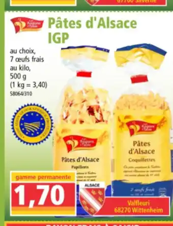 Norma Pâtes d'Alsace IGP offre