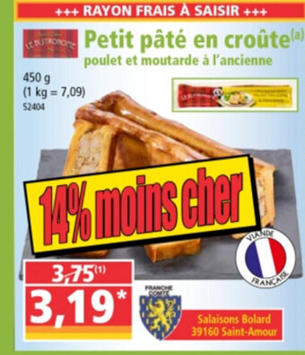 Petit pâte en croute