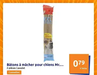 Action Bâtons à mâcher pour chiens mr goodlad offre