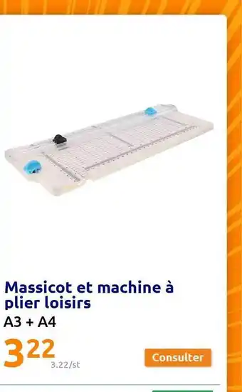 Action Massicot et machine à plier loisirs offre