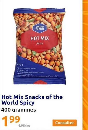 Action Hot mix snacks of the world spicy offre