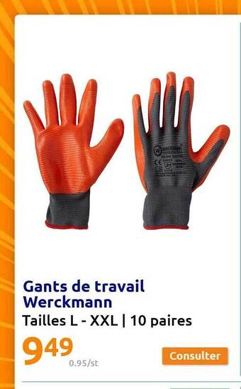 Action Gants de travail werckmann offre