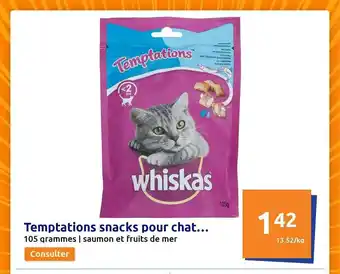 Temptations snacks pour chat