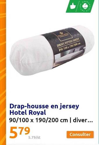 Action Drap-housse en jersey hotel royal offre