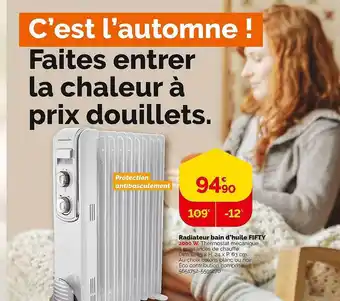 Weldom Radiateur bain d'huile fifty offre