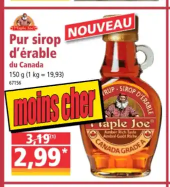 Norma Pur sirop d'érable du canada offre
