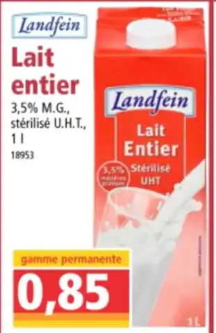 Norma Lait entier offre