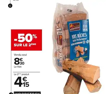Carrefour Market Woodstock bois de chauffage offre