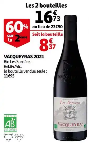 Auchan Les sorcières vacqueyras 2021 offre