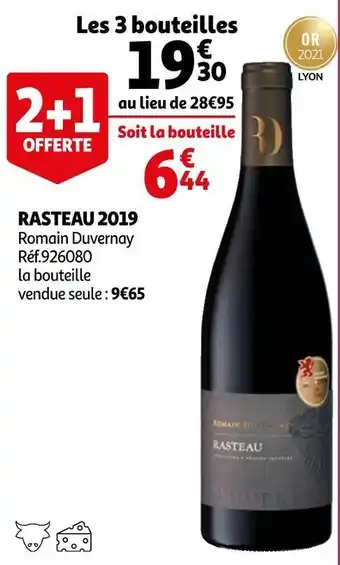 Romain duvernay rasteau 2019