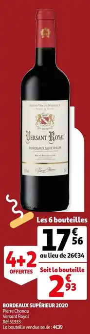 Auchan Pierre chanau bordeaux supérieur 2020 offre
