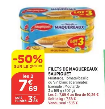 Filets de maquereaux saupiquet