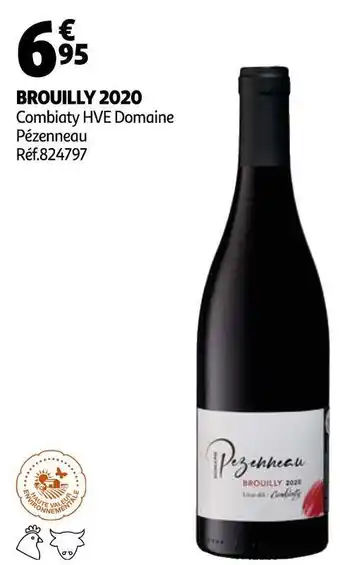 Auchan Domaine pézenneau brouilly 2020 offre