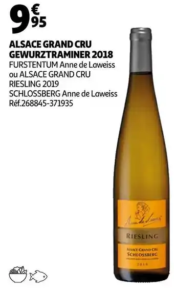 Auchan Alsace grand cru gewurztraminer 2018 offre