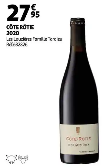 Auchan Les lauzières famille tardieu côte rôtie 2020 offre