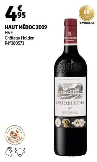 Auchan Château holden haut médoc 2019 offre