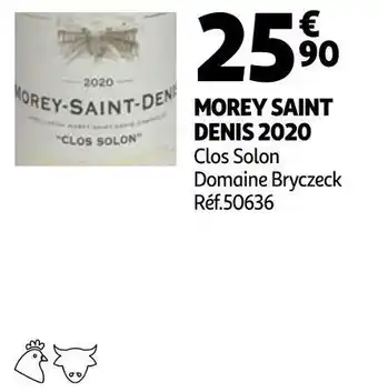 Auchan Domaine bryczeck morey saint denis 2020 offre