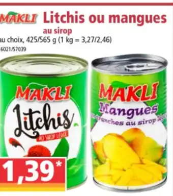Norma Litchis ou mangues au sirop offre