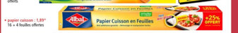 Norma Papier cuisson offre