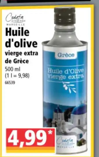 Norma Huile d'olive vierge extra de Grèce offre