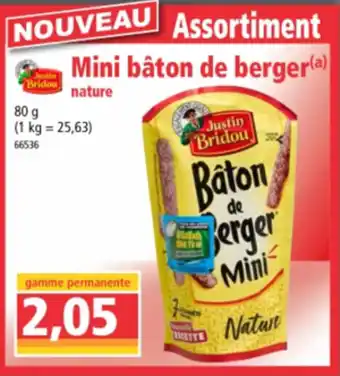 Norma Mini bâton de berger nature offre