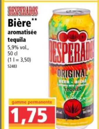 Bière aromatisée tequila