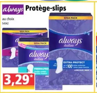 Norma Protège-slips offre