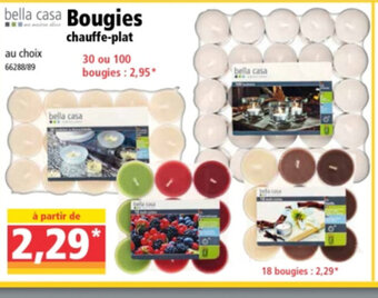 Bougies chauffe-plat