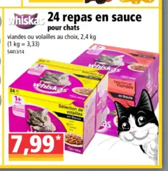 Norma 24 repas en sauce pour chats offre