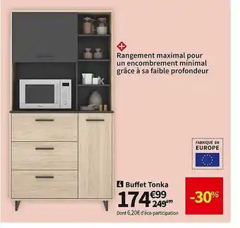 Conforama Buffet tonka offre