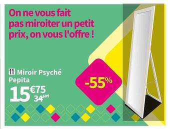 Conforama Miroir psyché pepita offre