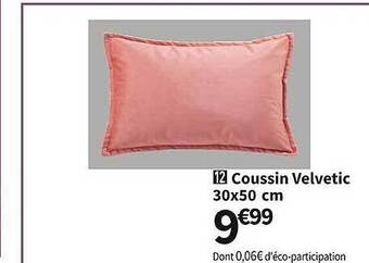 Conforama Coussin velvetic offre