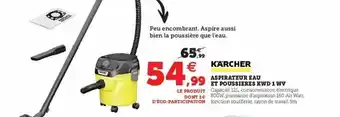 Hyper U Aspirateur eau et poussières kwd 1 wv kärcher offre