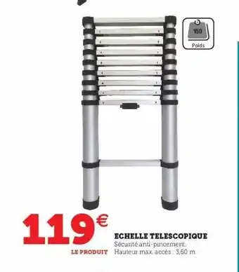 Hyper U Échelle télescopique offre