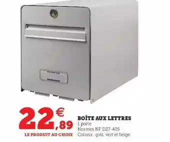 Boîte aux lettres