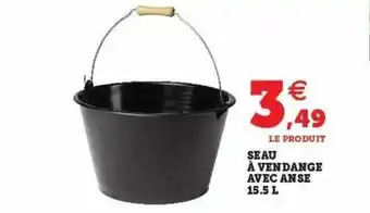 Hyper U Seau à vendange avec anse 15.5l offre