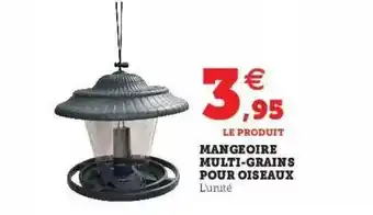 Hyper U Mangeoire multi-grains pour oiseaux offre